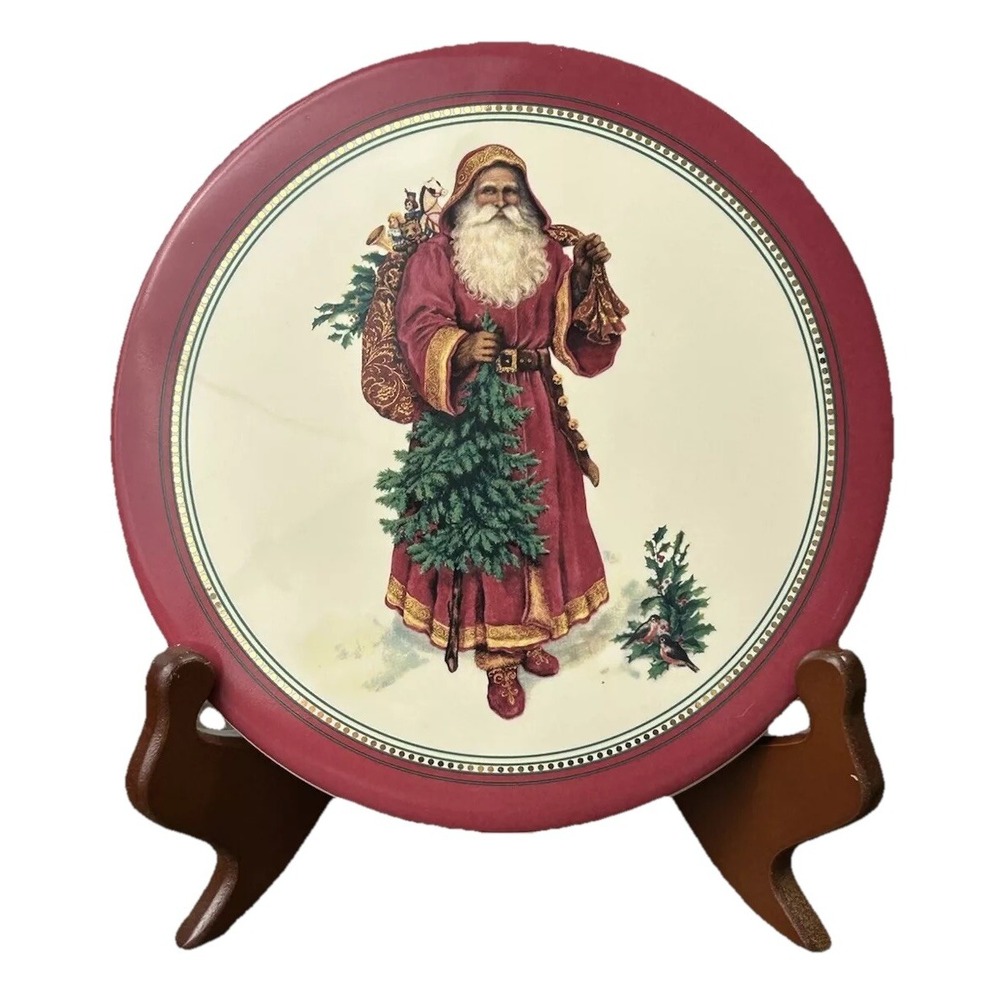 Trivet Hallmark Santa Father Christmas Old Saint Nick Ceramic Decor Display 7"